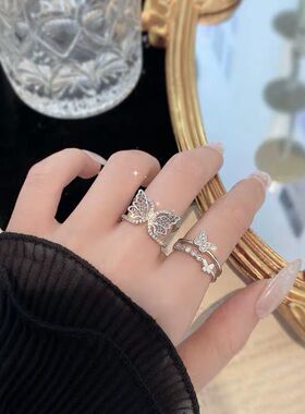 独立设计复古小众超仙蝴蝶戒指