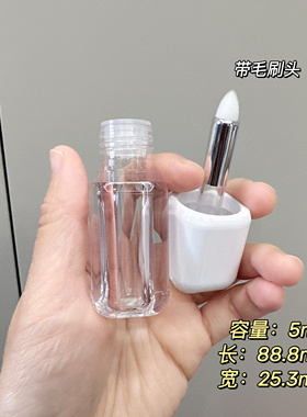 粉底液小样带刷头遮瑕液小样试色分装瓶便携唇釉修复替换瓶空瓶