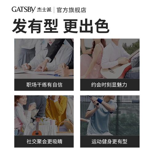 Gatsby杰士派定型喷雾男士发胶快干胶特硬持久自然蓬松激硬定型 - 图3