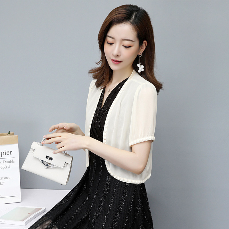 小披肩配裙子2022夏季新款防晒衣 丽淘衣秀短外套