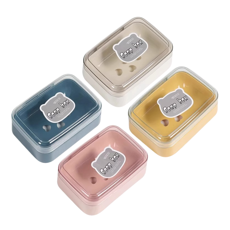 创意翻盖肥皂盒简约透明沥水盒家用宿舍皂盒卫生间香皂盒淘小宝4,淘宝优惠券,粉丝福利购,淘宝优惠卷