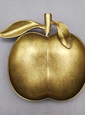 西洋收藏品 印度手工制作铜碟子 复古居家装饰收纳盘中古摆件