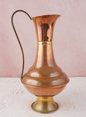 加拿大手工制作铜花瓶复古居家