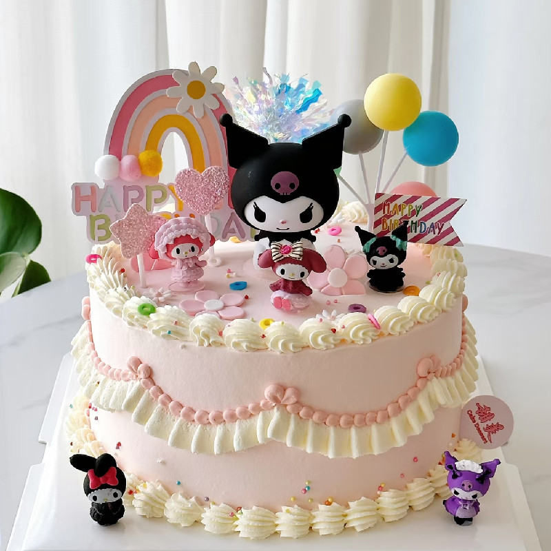 三丽鸥库洛米女神蛋糕装饰摆件美乐蒂玉桂狗可爱公主儿童生日公仔,淘宝优惠券,粉丝福利购,淘宝优惠卷