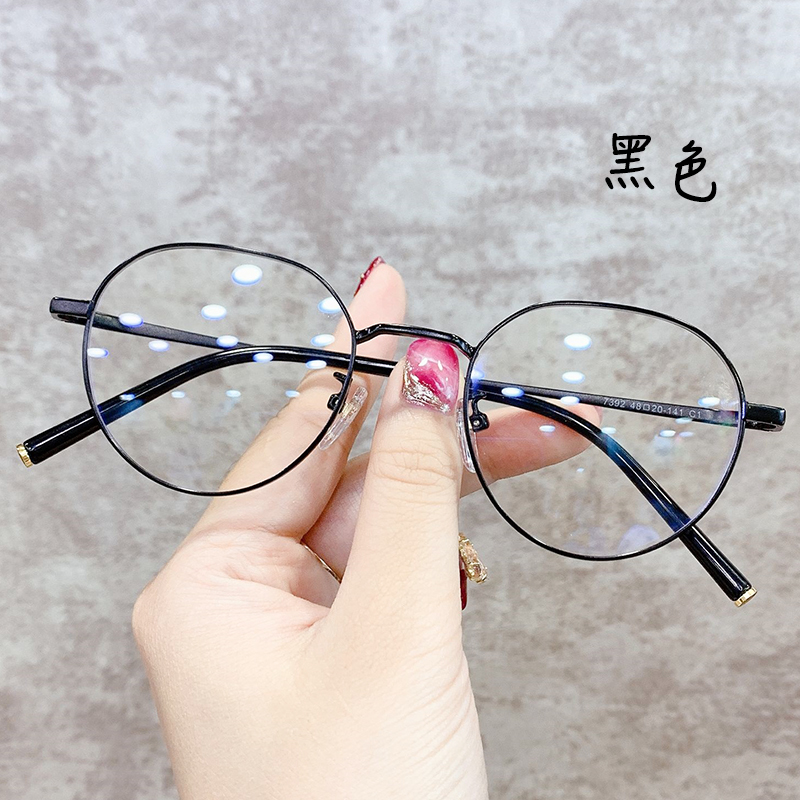 jucare眼镜旗舰店超轻眼镜框女高度近视可配有度数显脸小素颜网红圆眼睛架男韩版潮1
