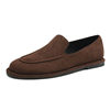 Women's slip-on loafers with deep mouth and low heel