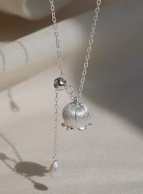 铃兰花项链S足银女轻奢高