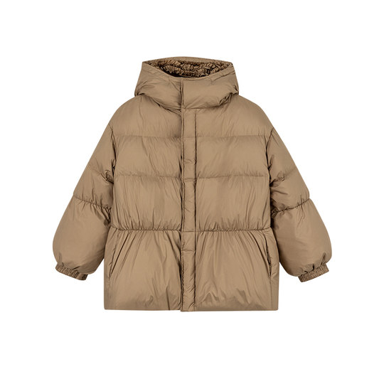 One city painting, new style commuting, fashionable, versatile, simple, small A-shaped design, short down jacket for women