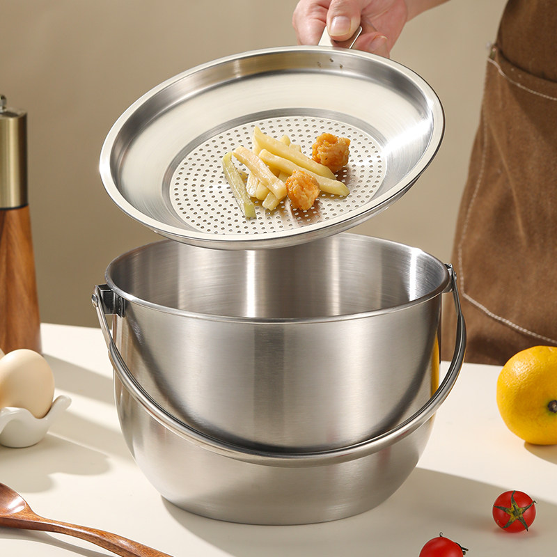 304不锈钢猪油罐 带提手家用过滤厨房油缸装猪油储存罐耐高温油盆,淘宝优惠券,粉丝福利购,淘宝优惠卷