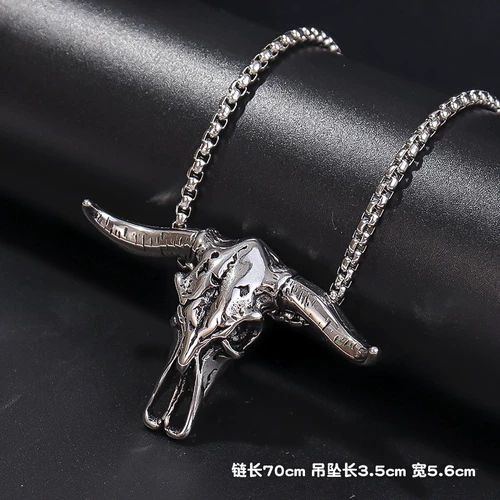 Ожерелье, подвеска из нержавеющей стали, универсальная цепочка в стиле хип-хоп, в корейском стиле, популярно в интернете