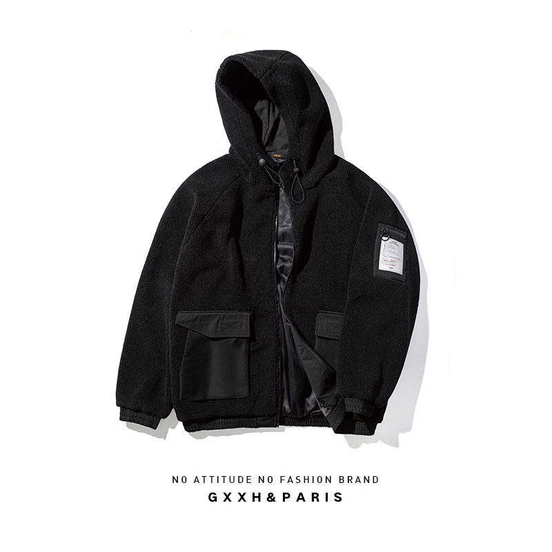 gxxh大码男装潮胖子宽松休闲棉服 gxxh夹克