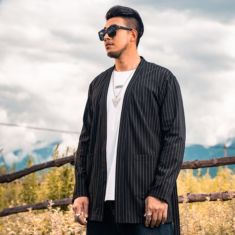 gxxh潮牌大码男装胖子加肥加大宽松 gxxh风衣