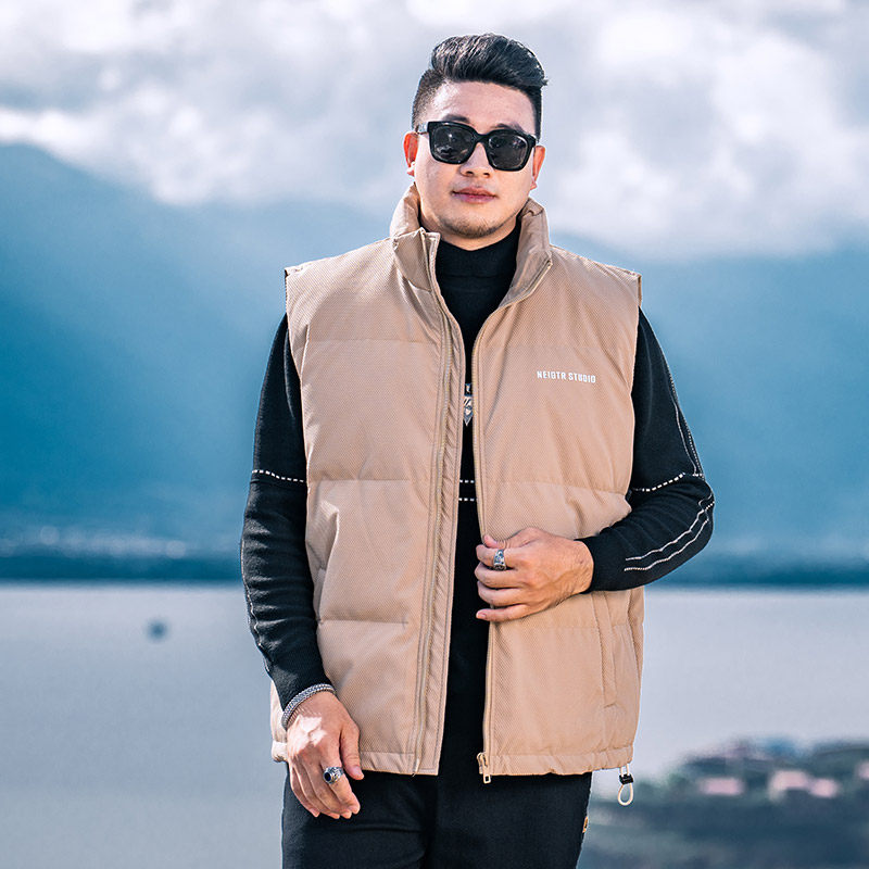 GxxH大码男装2025冬季新款羽绒棉马甲男士加厚保暖坎肩背心外套,淘宝优惠券,粉丝福利购,淘宝优惠卷