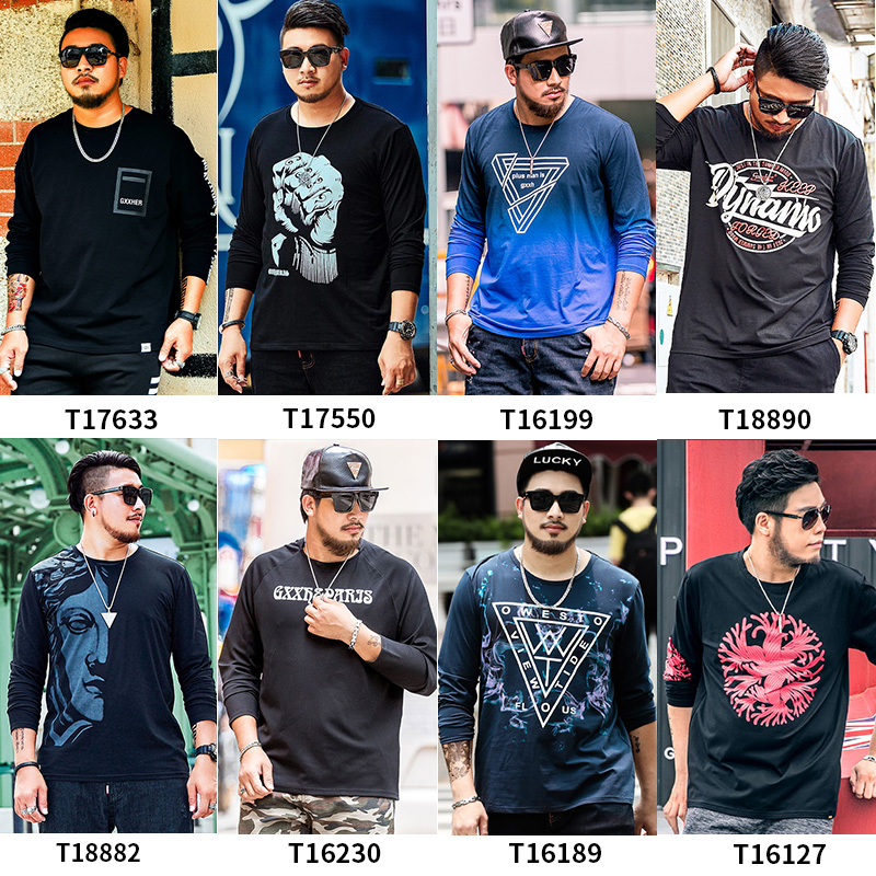 gxxh潮牌大码男装胖子宽松长袖卫衣 gxxhT恤