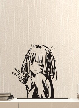 中野三玖二乃墙贴五等分的新娘贴画宿舍装饰宿舍卧室动漫墙纸贴纸