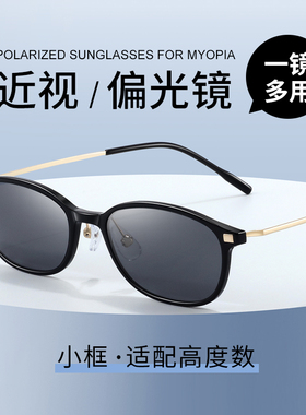 小框近视墨镜女款可配高度数偏光