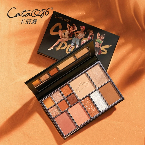 Универсальная база под макияж, портативная тени для век для контуринга, румяна, комплект