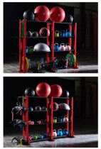 Private teaching Multi-functional shelve Four-floor double-row storage rack Small tool accommodating frame Suzuki Kettle Bell Placing Rack