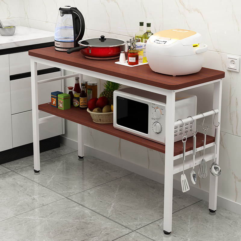 简易小长桌长方形厨房靠墙桌子多功能切菜桌双层长条桌多层置物桌,淘宝优惠券,粉丝福利购,淘宝优惠卷