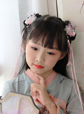 清鹿角蓝色鱼尾发饰梦幻