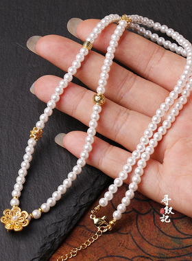 新中式汉服挂绳宋锦项链