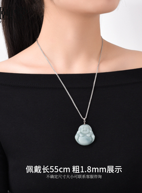 S999肖邦链足银纯银项链女锁骨链