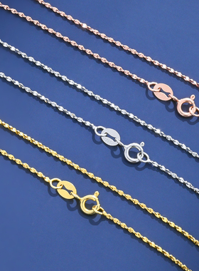 S925纯银项链满天星爆闪链