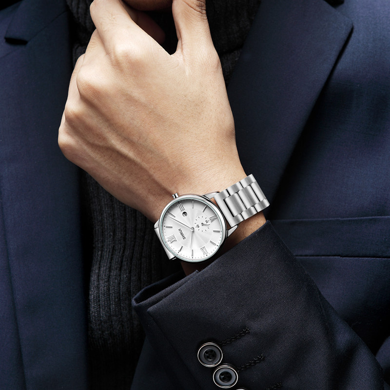 十瑞钢防水耐磨钢带表带 十瑞配件