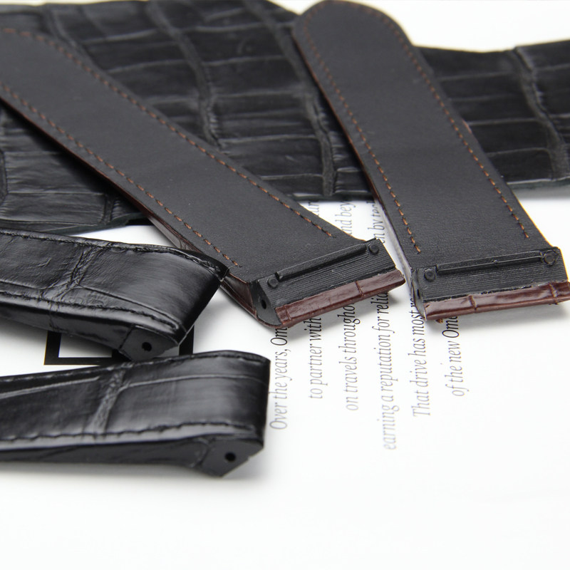 十瑞鳄鱼皮表带卡地亚山度士手表带 十瑞配件