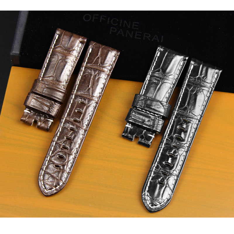 十瑞表带适用于沛纳海鳄鱼皮表带 十瑞配件