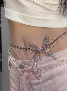 nah手作蝴蝶流苏性感身体链