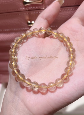 ZZZITA 收藏级天然金发晶手串财富石水晶