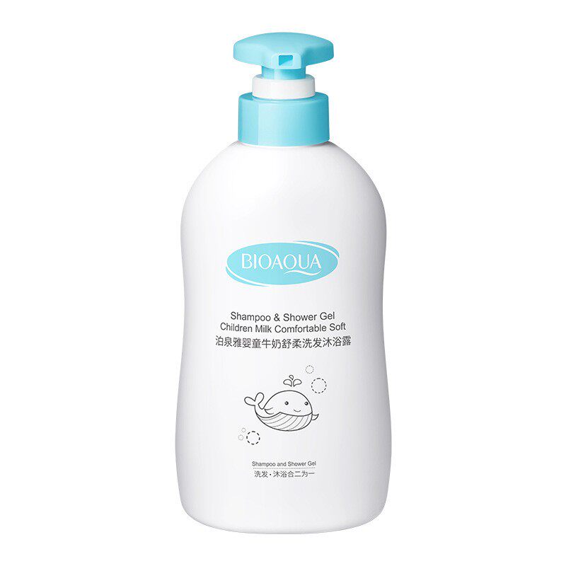 泊泉雅婴童牛奶倍润洗发沐浴露二合一清洁全身儿童宝宝婴幼儿正品