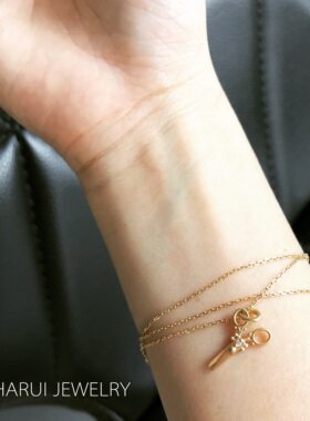 剪掉厄运剪刀项链女18K金锁骨链纯银925个性简约气质百搭原创设计