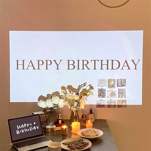 生日投影仪今天我生日投影灯告白拍照道具ins韩国小红书拍照道具 - 图1