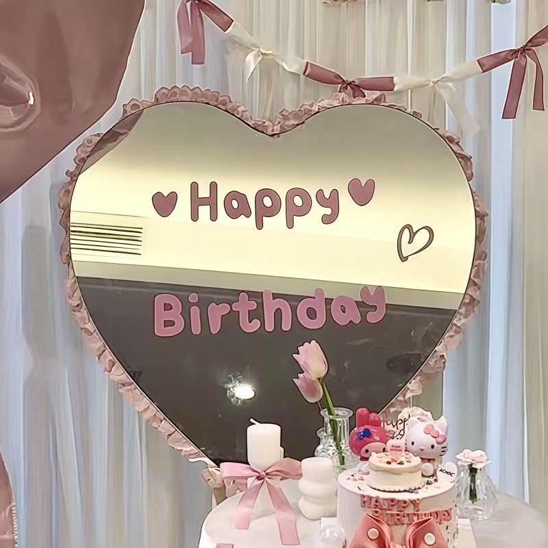 ins韩生日快乐贴纸字母玻璃贴布置装饰卧室氛围感墙贴少女心网红,淘宝优惠券,粉丝福利购,淘宝优惠卷