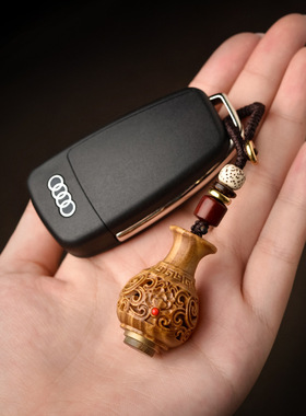 绿檀木宝瓶香囊嘎乌瓶吊