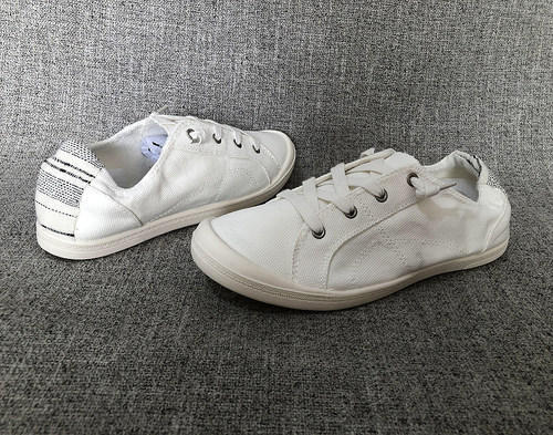 原单瑕疵记忆鞋垫平跟帆布鞋套脚懒人鞋软鞋垫大码女鞋F988 - 图0