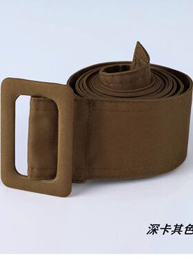 布腰带女风衣装饰棉质绑带大衣外套系带腰封装饰连衣裙百搭卡其色