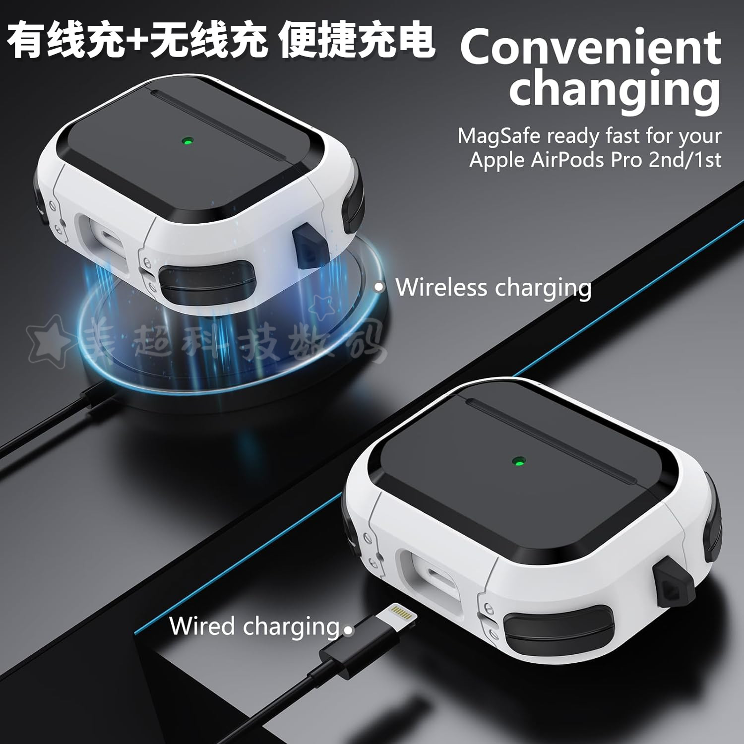 磁吸开盖AirPodsPro2耳机保护套magsafe无线充AirPods3软壳Pro二代保护壳usbc口防摔防丢AirPods1/2代耳机套,淘宝优惠券,粉丝福利购,淘宝优惠卷