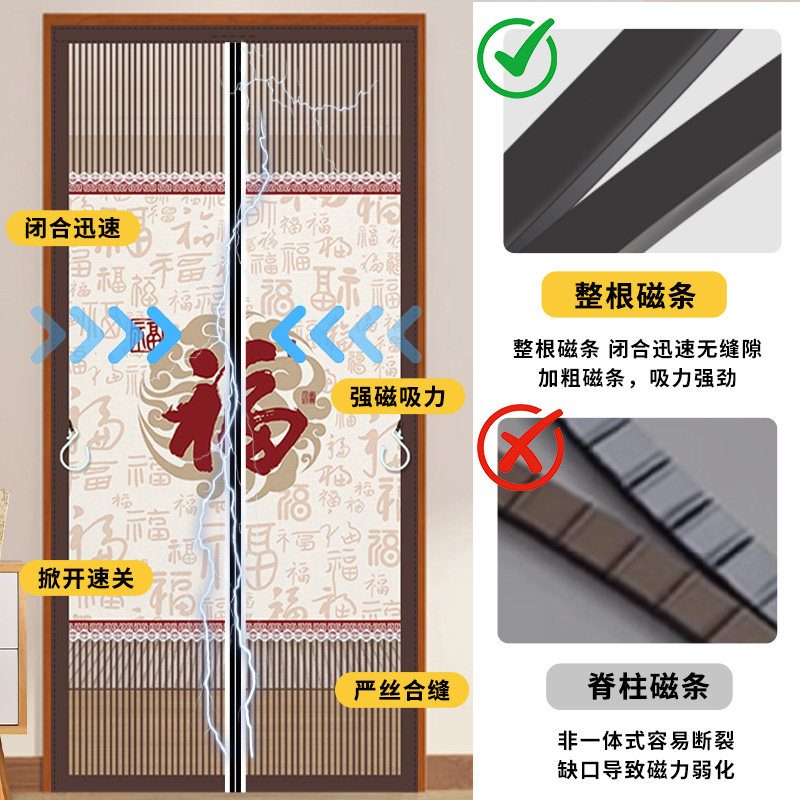 全磁条隐私帘金刚网魔术贴防蚊门帘纱门夏季纱窗防蝇家用隔断自吸,淘宝优惠券,粉丝福利购,淘宝优惠卷