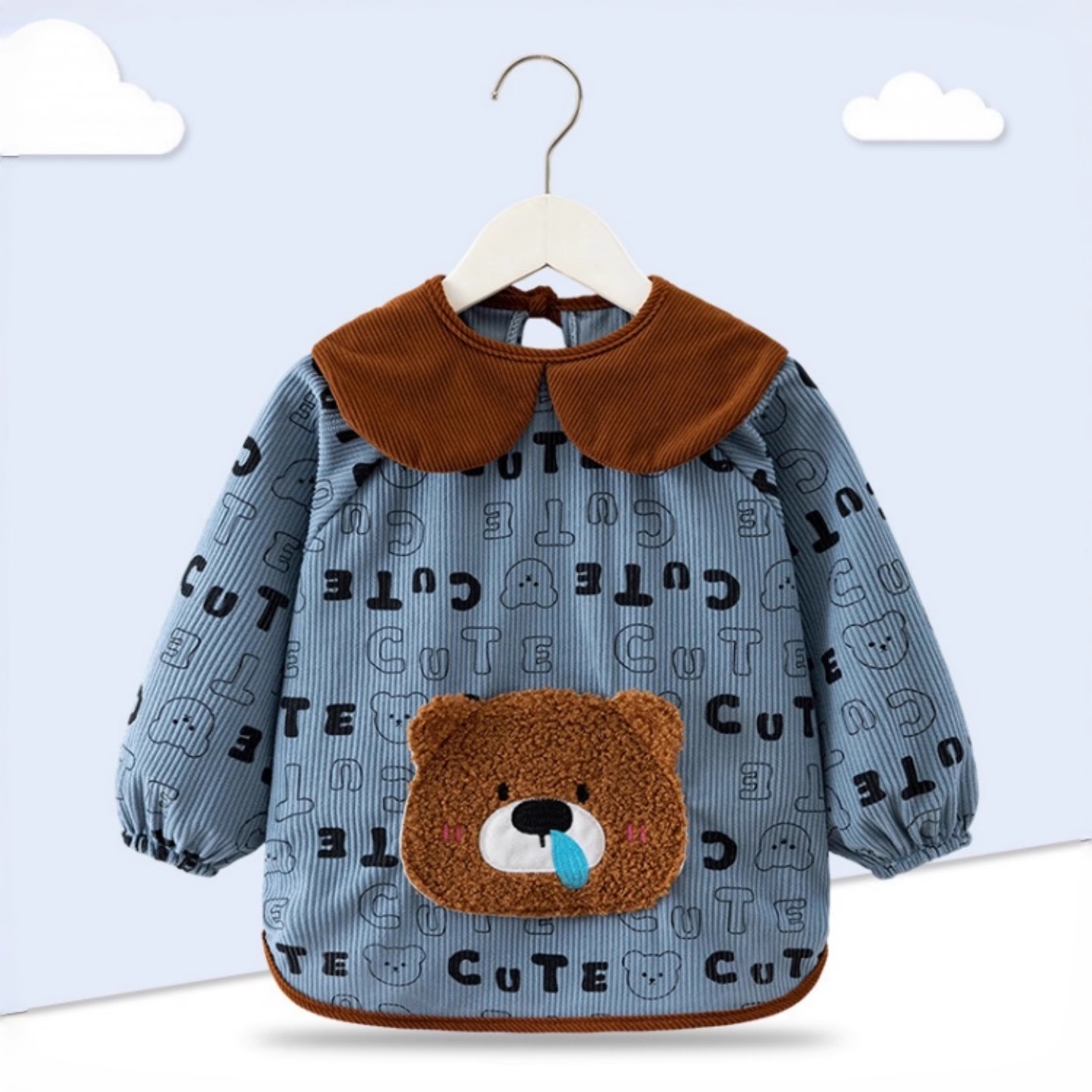 Baby boy's waterproof and dirt-proof smock