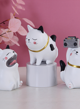 招财猫轻奢风开业礼品家居装饰