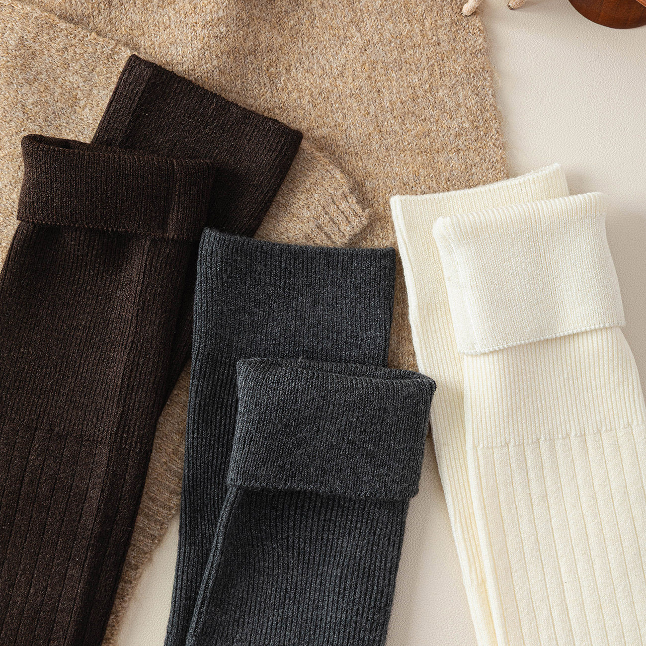 桑蚕丝羊绒长筒袜子女冬季生姜发热保暖加厚长堆堆袜过膝袜jk女袜,淘宝优惠券,粉丝福利购,淘宝优惠卷