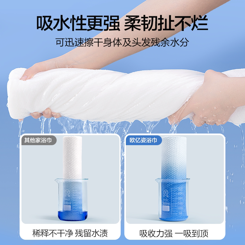 一次性浴巾毛巾洗脸巾纯棉旅行装出差旅游便携压缩浴巾加大加厚