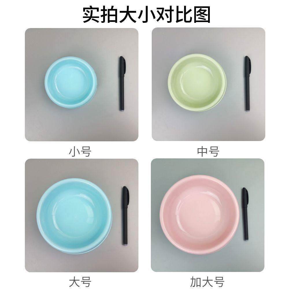 Pet Plastic Bowl Dog Bowl Cat Bowl Single