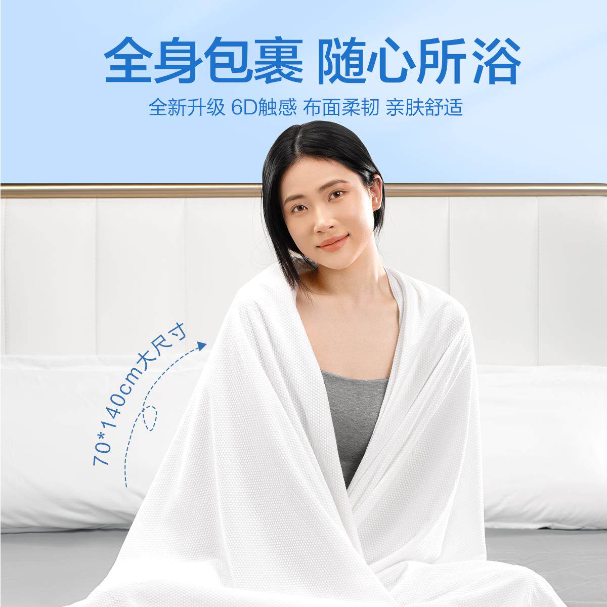 一次性浴巾毛巾洗脸巾纯棉旅行装出差旅游便携压缩浴巾加大加厚