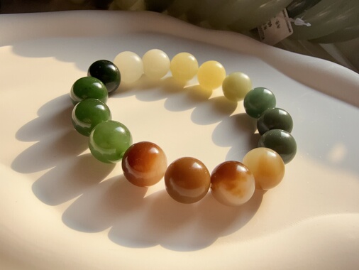 和田玉多宝手串14mm新疆料和田玉手串手链