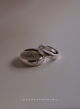 纯手工足银戒指情人节情侣戒指