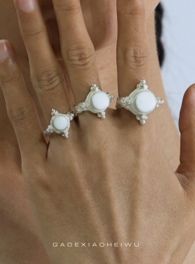 首饰小黑屋凉山彝族情侣简约戒指